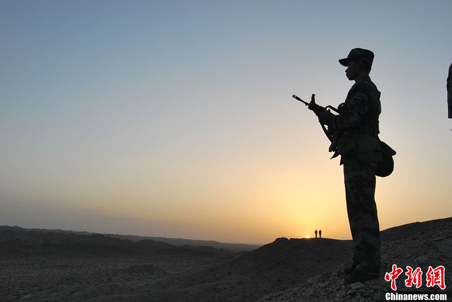 甘肃省军区某边防连大漠戈壁戍边卫国