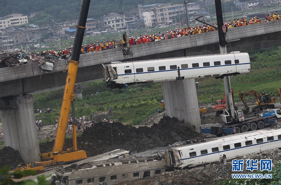 723甬温线特别重大铁路交通事故图片全记录