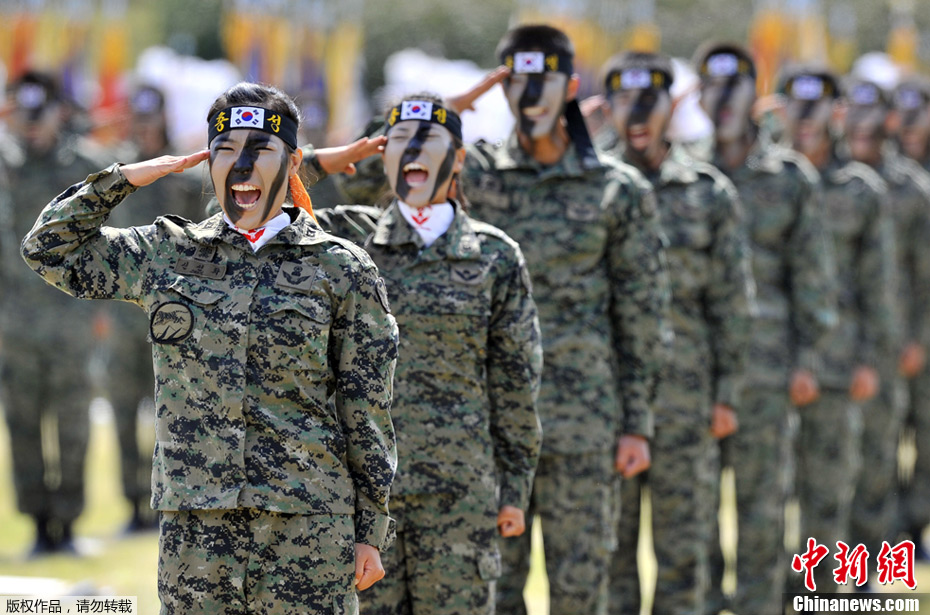 韩国举行建军63周年阅兵仪式