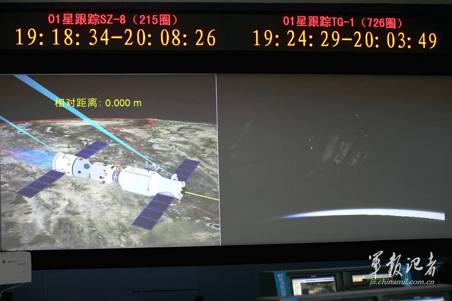 天宫一号与神舟八号第二次交会对接试验获成功掠影