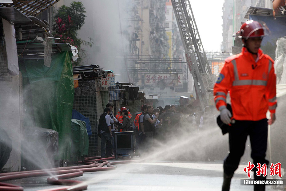 香港旺角重大火灾造成9死24伤511