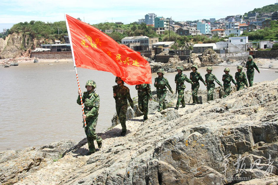 实拍洞头女子民兵连
