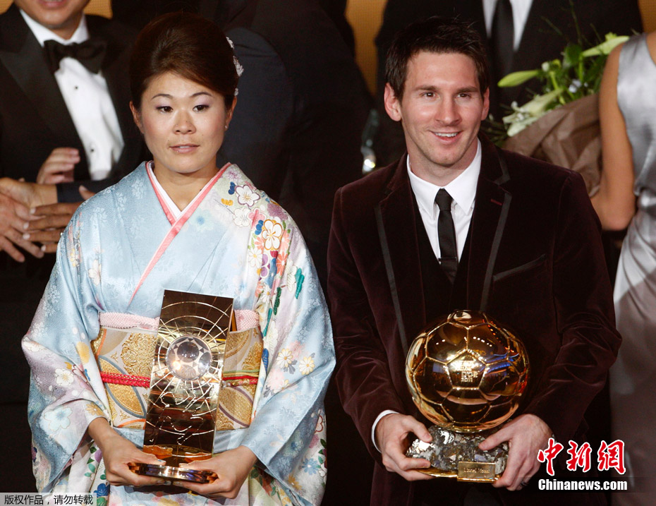 日本女足队长泽穗希当选“世界足球小姐”