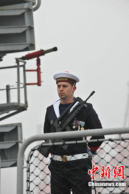 法国海军葡月号护卫舰访问青岛