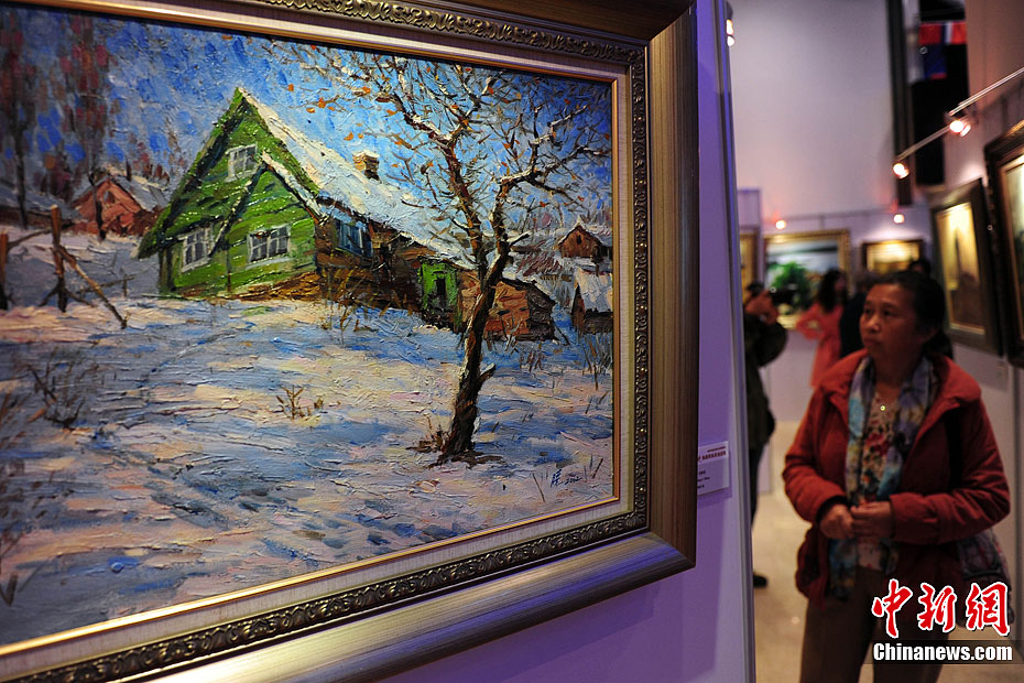 “一个中国画家眼中的俄罗斯”风景油画展献礼中俄旅游年