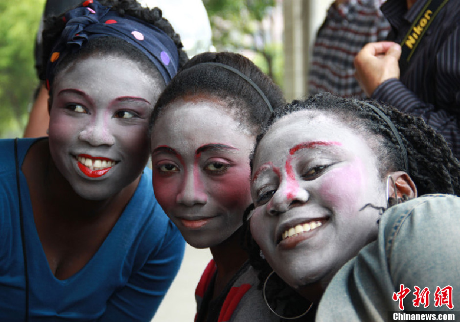 非洲文艺女青年彩妆美白学越剧14