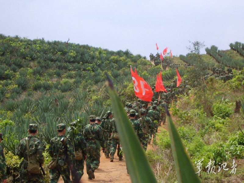 中国最南端的陆军预备役连队景区巡逻613