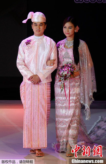 缅甸最大婚礼秀上演传统与现代融合46