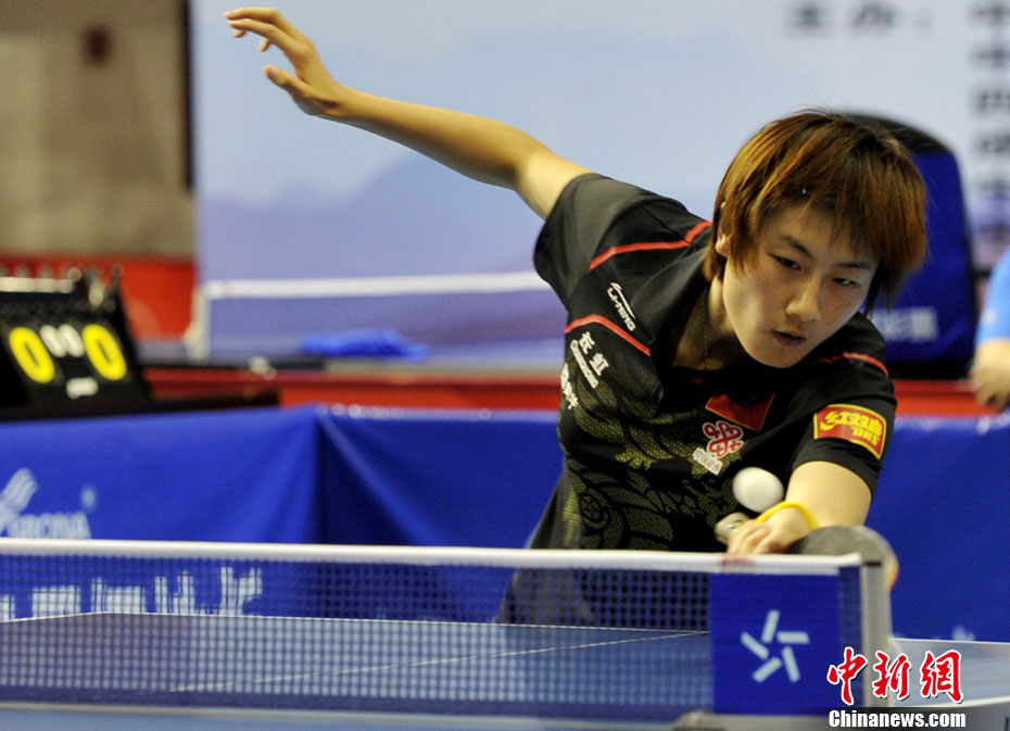 中国乒乓球队在成都展开奥运模拟赛