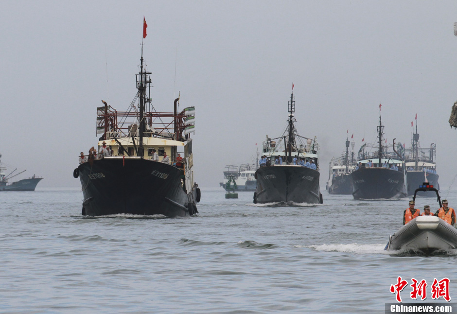 海南赴南沙捕捞船队返抵三亚