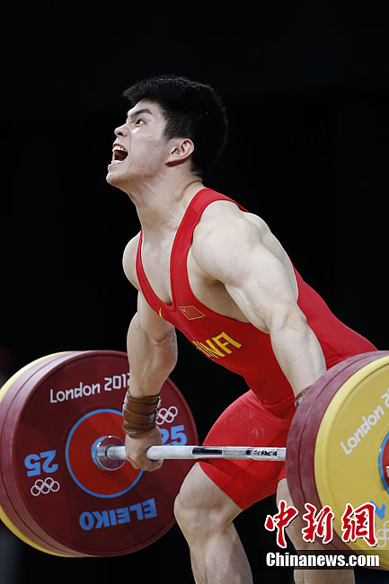 奥运会男子举重69公斤级林清峰夺冠