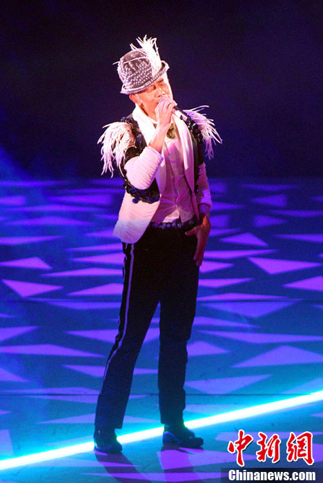 郭富城百变造型亮相台北小巨蛋