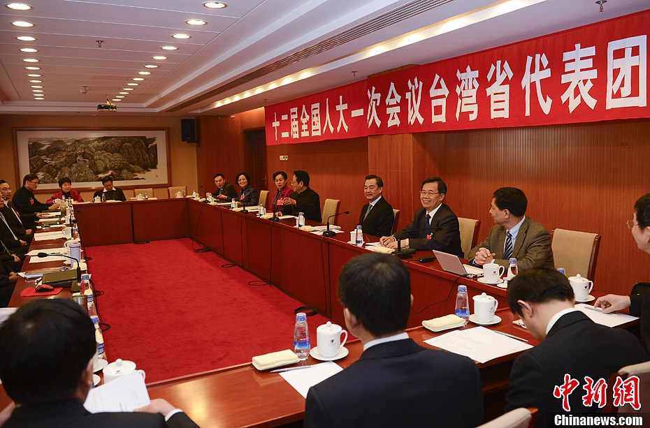 王毅参加全国人大台湾代表团讨论