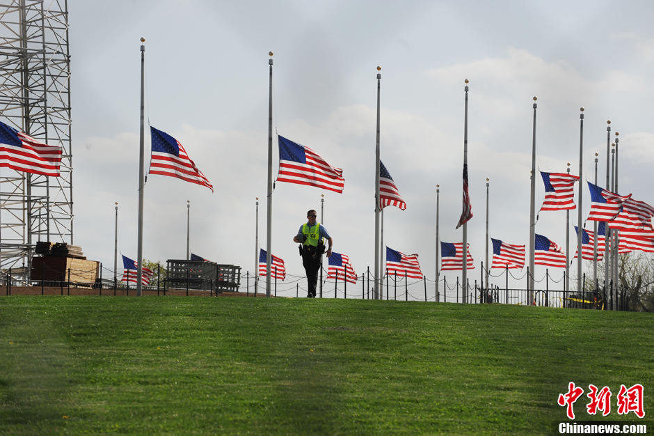 全美降半旗向波士顿爆炸案遇难者致哀 