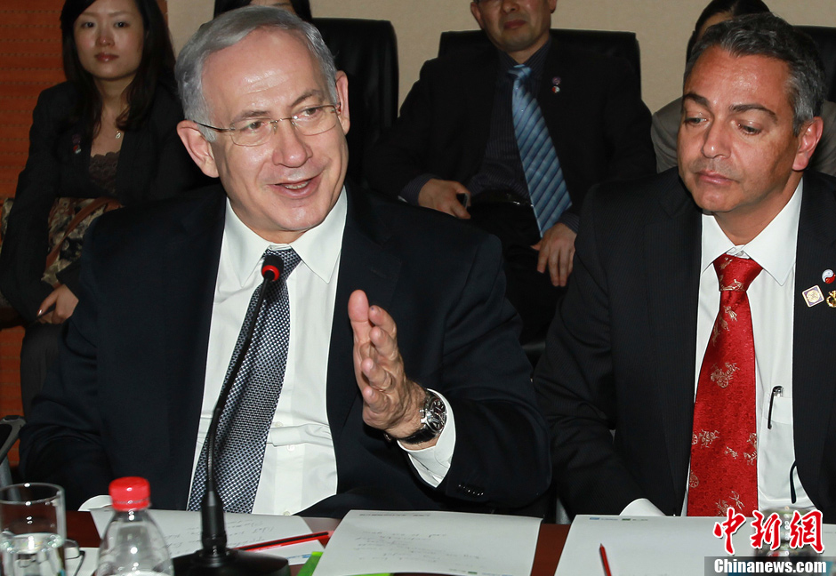 以色列国总理内塔尼亚胡访问上海