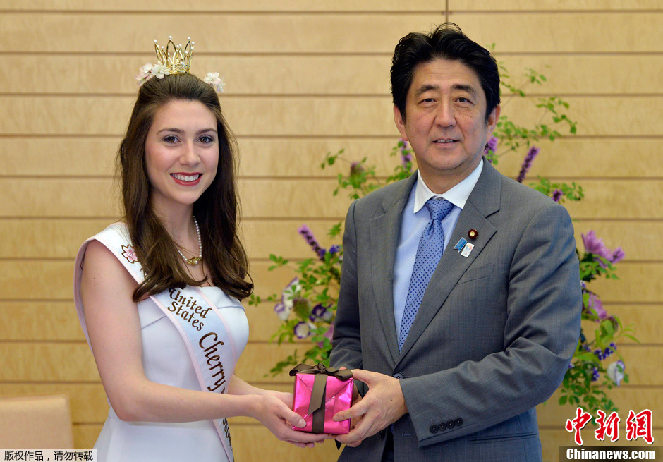 当地时间2013年5月28日,日本东京,日本首相安倍晋三会见来自美国的