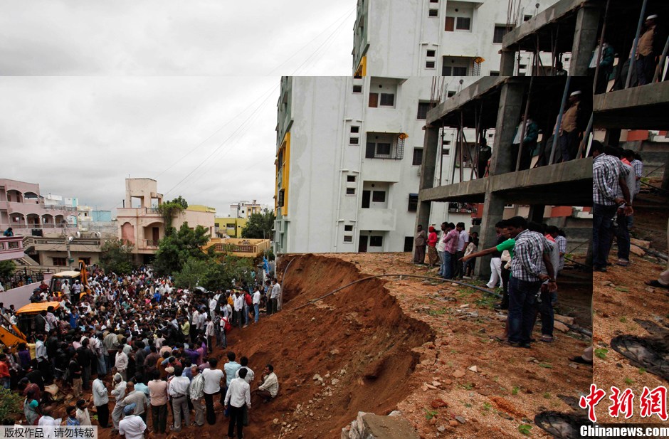 印度一围墙倒塌致6人亡