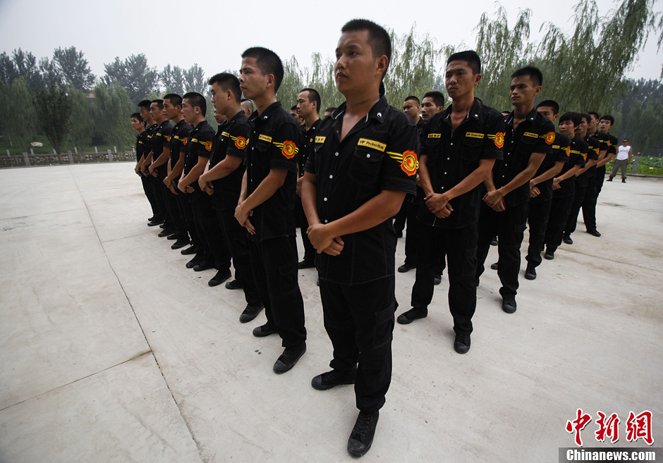 天骄保镖学员北京接受魔鬼式洗礼训练