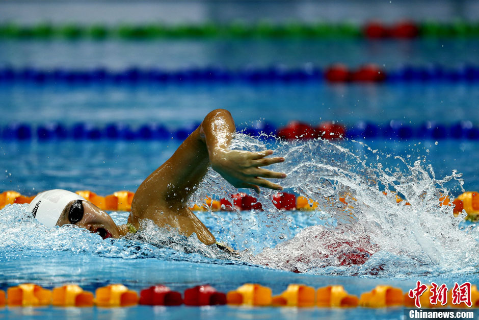 东亚运动会：中国获女子4×200米自由泳金牌