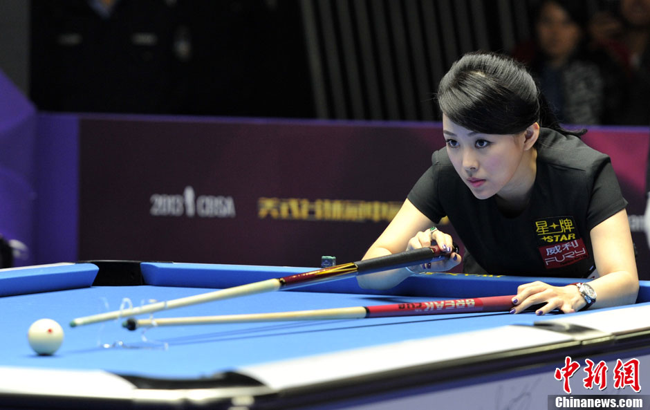 美式台球冠中冠女子精英赛九球天后潘晓婷夺冠