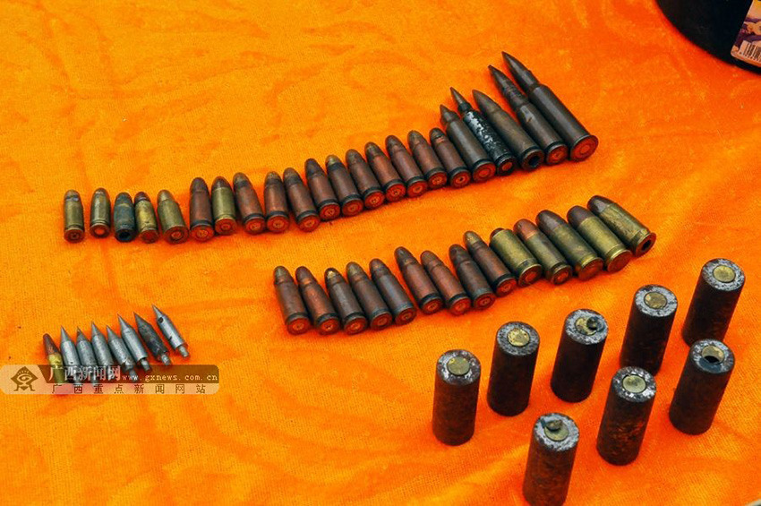 南宁缉枪治爆收缴子弹近十万发
