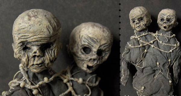 令人毛骨悚然的婴儿木乃伊