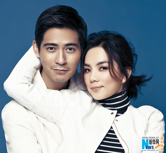 周渝民ella情侣档恩爱登封面天生一对默契十足