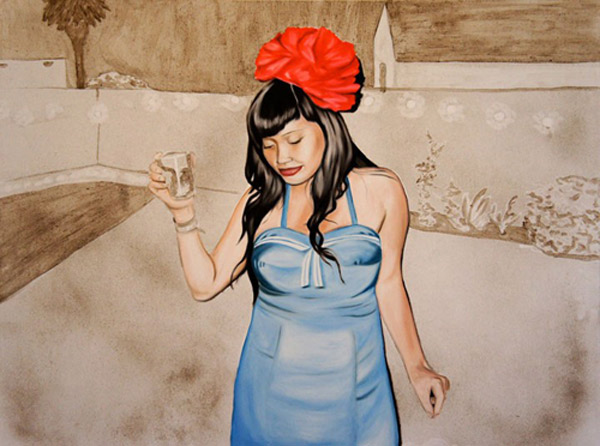 美艺术家用尘土绘制神奇画作