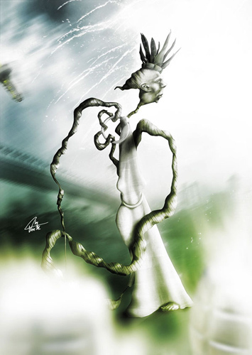 德国创意插画作品大玩移花接木展示鬼马神经