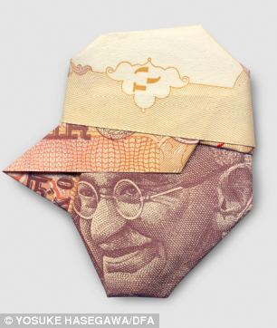 《每日邮报》6月7日消息,日本的折纸艺术家yosuke hasegawa用各国纸币