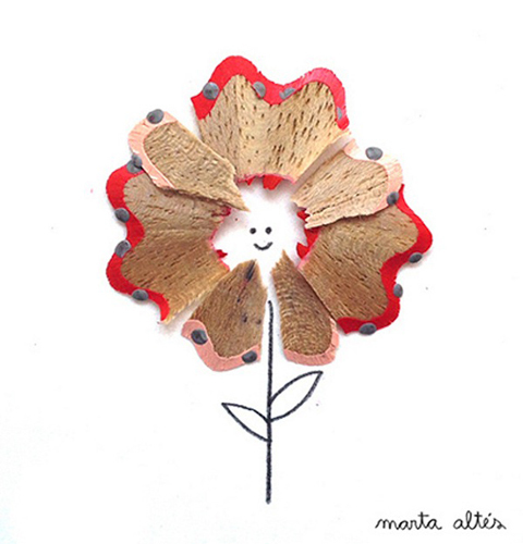 趣味创意铅笔屑变形记