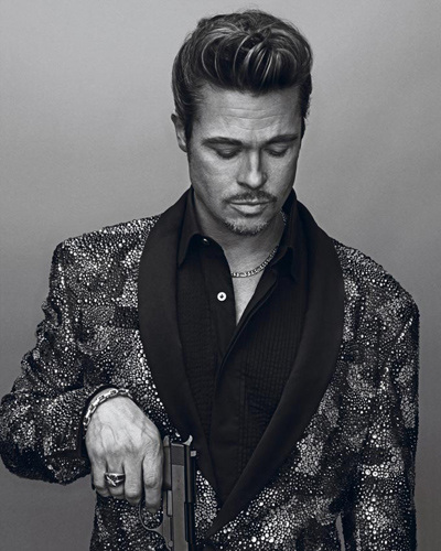 图片频道-布拉德·皮特黑白大片 演绎绅士狂野双面人生