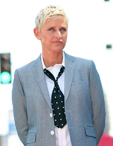 90年代勇敢出柜,2008年和演员波西亚61德61罗西(portia de rossi)