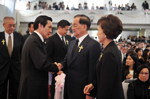 组图赵兰坤追思会举行连战追忆母亲生平2