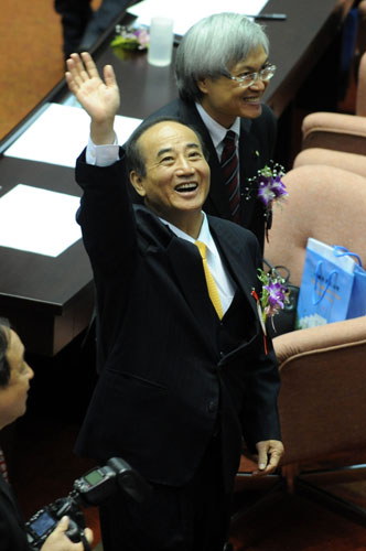 王金平当选第8届台当局立法机构负责人