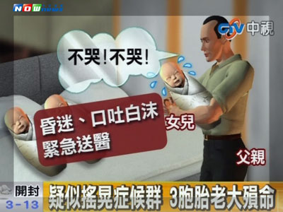 台一男子剧烈摇晃哄儿入睡7月大女婴小命不保