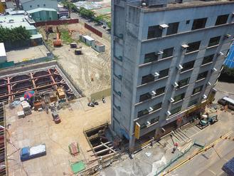 新北市芦洲长兴路塌陷7层大楼住户疏散(图)