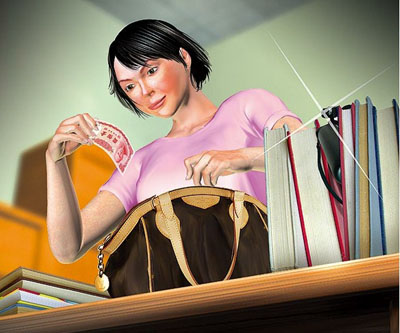 ̨��Ůҽ����н8��͵Ǯ7�ε���4000Ԫ