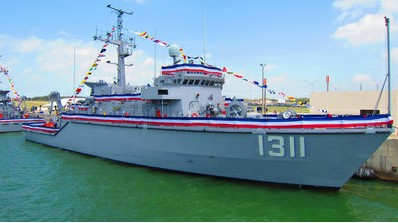 美军退役猎雷舰抵台台湾海军:增添生力军