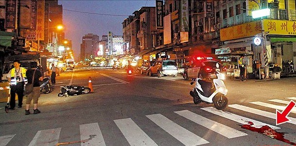 台湾男子酒驾辗死摩托车女骑士报案后快闪离开