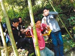 女子在台登山踩空滚落山坡幸得有竹丛挡走死神