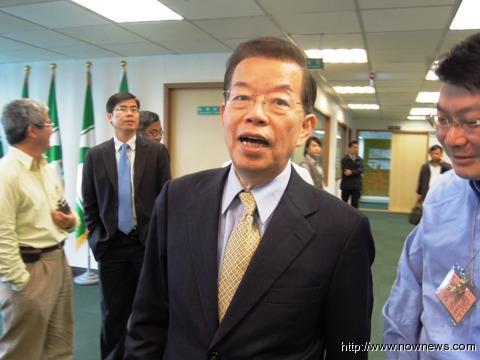 谢长廷声称如果美国势力离开亚洲台湾将很孤单