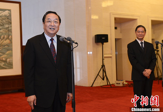 俞正声:将努力为台胞多办好事实事