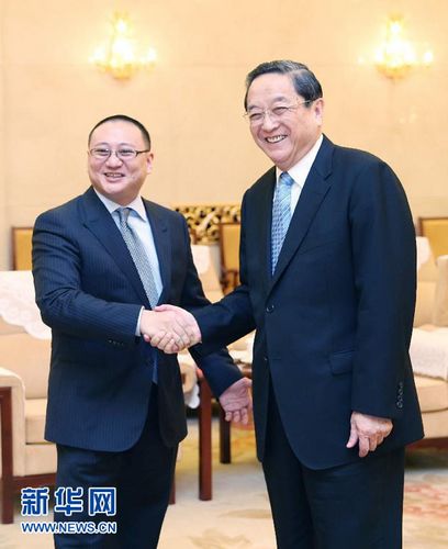 俞正声会见台湾联合报系访问团