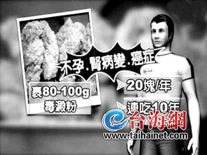 台湾“毒淀粉”风波延烧马英九促修法加重刑责