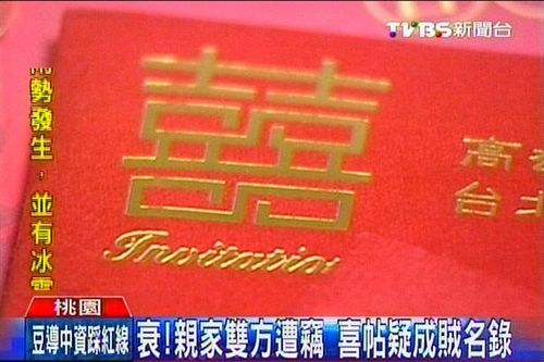 结婚当天亲家双双遭窃喜帖疑成窃贼名录