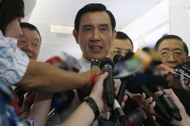 马英九:美方相当满意台方过境纽约做法(图)
