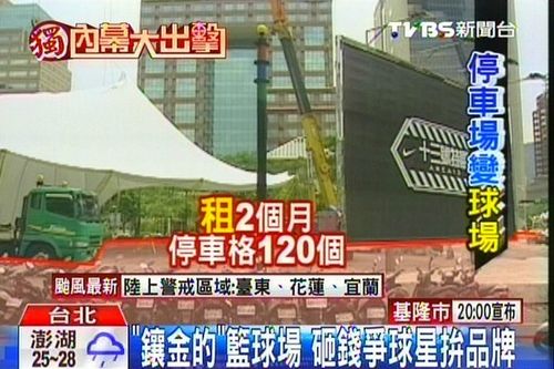 台湾运动品牌增曝光度请球星“镶金篮球场”打球