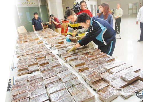 台湾破20年最大毒品走私案音响藏毒229公斤(图)