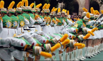 台北名校110年校庆“祖母绿”仪仗队风采依旧